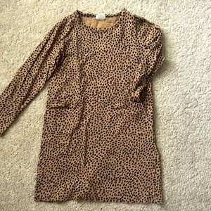 J Crew crew cuts leopard print dress girls size 7
